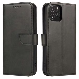 Magnet Case элегантный чехол с клапаном и функцией подставки для Motorola Moto G 2022 чёрный