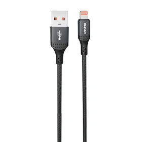 Dudao 3A 30W L3SL USB-A - Lightning pintas kabelis 1.2m - juodas