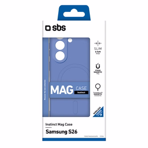 SBS Instinct Mag dėklas Samsung Galaxy S26, suderinamas su MagSafe - mėlynas
