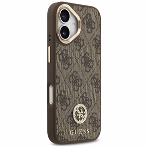 Guess 4G Strass Logo MagSafe dėklas telefonui iPhone 17 - rudas