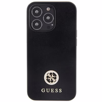 Guess Strass Metal Logo dėklas telefonui iPhone 13 Pro 6.1" - juoda