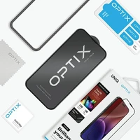 Uniq Optix Vivid apsauginis stiklas iPhone 15 Pro su aplikatoriumi
