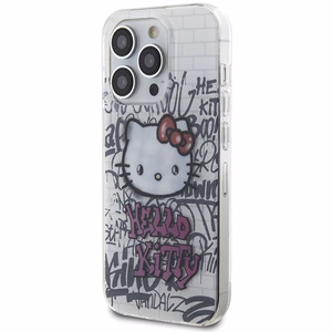 Hello Kitty IML Kitty On Bricks Graffiti Dėklas telefonui (m) iPhone 15 Pro Max - baltas (m)