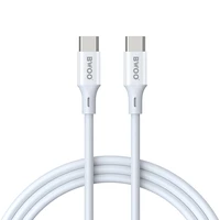 BWOO Kabelis USB-C - USB-C 1m 60W ABS + TPE X282 C-C baltas