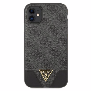 Guess 4G Triangle Collection dėklas telefonui iPhone 11 6.1" / Xr - Pilkas