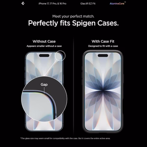 Spigen Glas.tR EZ Fit Privacy Tempered Glass for iPhone 16 Pro / 17 / 17 Pro - 2 pcs.