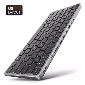 KEYBOARD + I/O HUB 9IN1/0.6M HMC-KB-US AXAGON