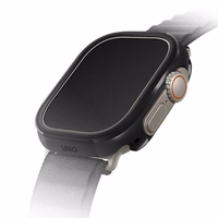 Uniq Valencia dėklas Apple Watch Ultra 49 mm - juodas