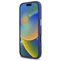 Karl Lagerfeld FW Metal Plate Magnetinis dėklas telefonui iPhone 16 Pro Max - mėlynas