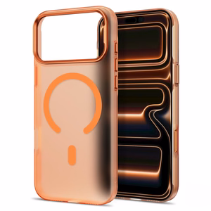 Tech-Protect MagZero MagSafe dėklas, skirtas iPhone 17 Pro Max / 18 Pro Max – matinis oranžinis