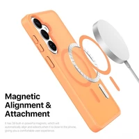Dėklas Dux Ducis Yind MagSafe Samsung S947 S26 Plus oranžinis