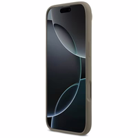 Guess silikoninis Big 4G Script dėklas telefonui iPhone Air rudas