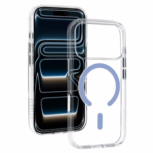 Liavec Pure dėklas, skirtas Iphone 17 Pro Max/18 Pro Max, šviesiai mėlynas (kameros valdymo mygtukas)