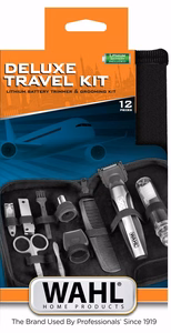 Wahl Travel Kit Deluxe Black, Stainless steel
