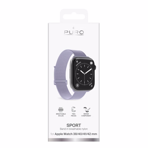 "Puro" sportinis dirželis "Apple Watch" 38/40/41/42 mm - Violetinės spalvos