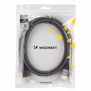 Kabelis (m) HDMI 2.1 8K 60 Hz 48 Gbps / 4K 120 Hz / 2K 144 Hz 2 m sidabrinis (WHDMI-20)