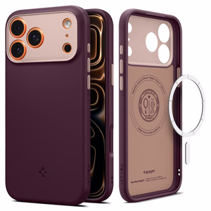 Spigen Nano Pop MagSafe  iPhone 18 Pro / 17 Pro dėklas, tamsios vyšnių spalvos