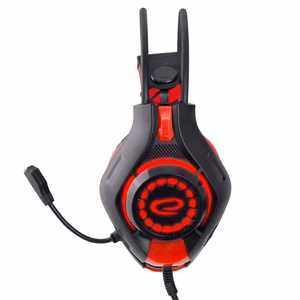 Esperanza EGH420R Headphones with microphone Headband Black, Red