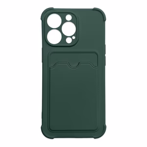 Card Armor Case чехол-кошелёк для Samsung Galaxy A22 4G силиконовый бронированный с воздушной подушкой зелёный