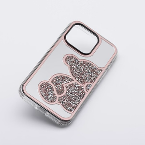 TEDDY BEAR dėklas telefonui IPHONE 14 rožinis