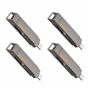 Флешка 128GB USB 3.2 (USB A + USB C) Hoco UD15 серая