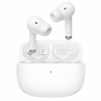 Borofone TWS Bluetooth Ausinės FQ10 Džiaugsmingos baltos