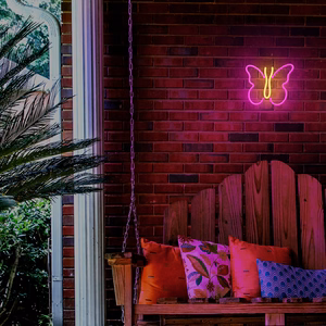 Neon LED Light BUTTERFLY rožinis NNE03 Neolia