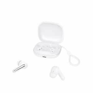 XO Bluetooth earphones G53 TWS white ANC + ENC with stand