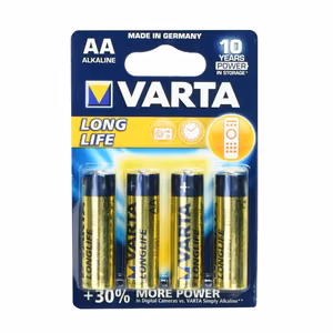 VARTA alkalinė baterija R6 (AA) ilgalaikė 4 vnt.