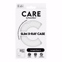 CARE by PanzerGlass plonas X-Ray dėklas telefonui iPhone 15 - skaidrus