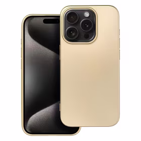 METALLIC dėklas telefonui IPHONE 15 Pro Pro auksinis