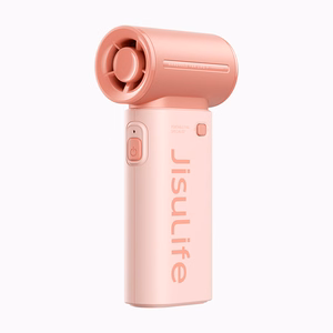 Jisulife Life9 3600 mAh nešiojamasis rankinis mini USB ventiliatorius-pūstuvas, rožinis