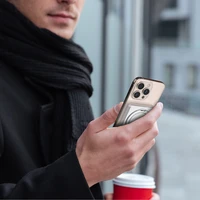 Dudao K28S 20W PD 5000mAh Išorinė baterija su Magnetine funkcija ir stovu - sidabrinė