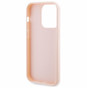 Karl Lagerfeld 3D Rubber Glitter Logo чехол для iPhone 15 Pro Max - розовый