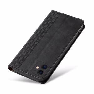 Magnetinis dirželio dėklas iPhone 12 piniginė + mini pakabukas juodas