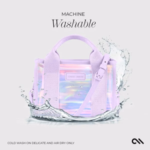 Case-Mate Micro Tote Bag vandeniui atsparus krepšys per petį, Soap Bubble