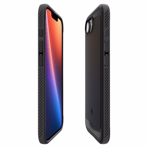 Чехол Spigen Rugged Armor MagSafe для iPhone 16e / 17e - чёрный