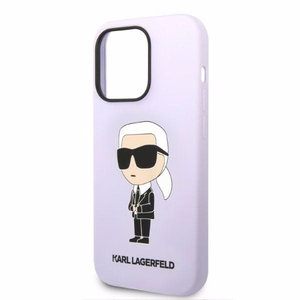 Karl Lagerfeld KLHCP14LSNIKBCU iPhone 14 Pro Dėklas - violetinis