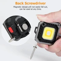 Mini flashlight LED keychain W5138 Type C with 4 screwdriver bits and tripod