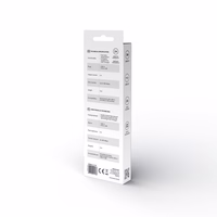 USB kabelis 3 m USB 2.0, USB A  - Micro USB Balta SAVIO CL-167