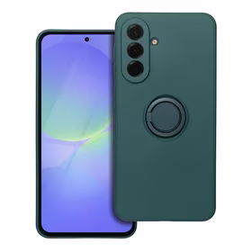 Dėklas telefonui su silikoniniu žiedu SAMSUNG A36 5G žalias