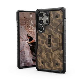 UAG Pathfinder Magnet SE dėklas Samsung Galaxy S24 Ultra su magnetiniu moduliu - rudas kamufliažas