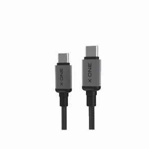 X-ONE TitanFlex duomenų laidas – C–C tipo – 5A, iki 240W, 1,2 m, juodas