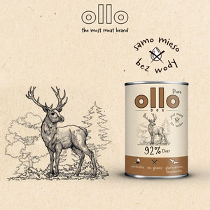 OLLO Pure Elnias – šlapias šunų maistas – 850 g