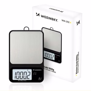 Wozinsky WAK-2252 kitchen scale with large LCD display, up to 5 kg – black