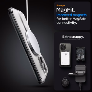 Spigen Ultra Hybrid Mag dėklas, skirtas iPhone 16 Pro Max 6.9", su MagSafe, matinis skaidrus