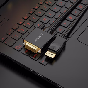 Orico XD-DTD DisplayPort–DVI, 4K laidas, 2 m – juodas
