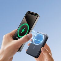 Magnetinė išorinė baterija Joyroom JR-W020 20W 10000mAh MagSafe + USB-C į USB-C laidas 0,25m (juoda)