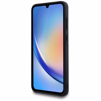 Guess 4G Big Metal Logo dėklas telefonui Samsung Galaxy A35 - rožinis