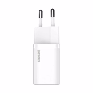 Baseus Super Si 20W USB-C įkroviklis, baltas (CCSUP-B02)